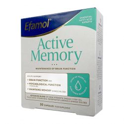 Эфамол Брейн Мемори Актив / Efamol Brain Active Memory капсулы №30 в Первоуральске и области фото